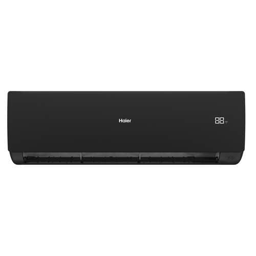 Zwarte Haier Serene binnenunit recht van voren